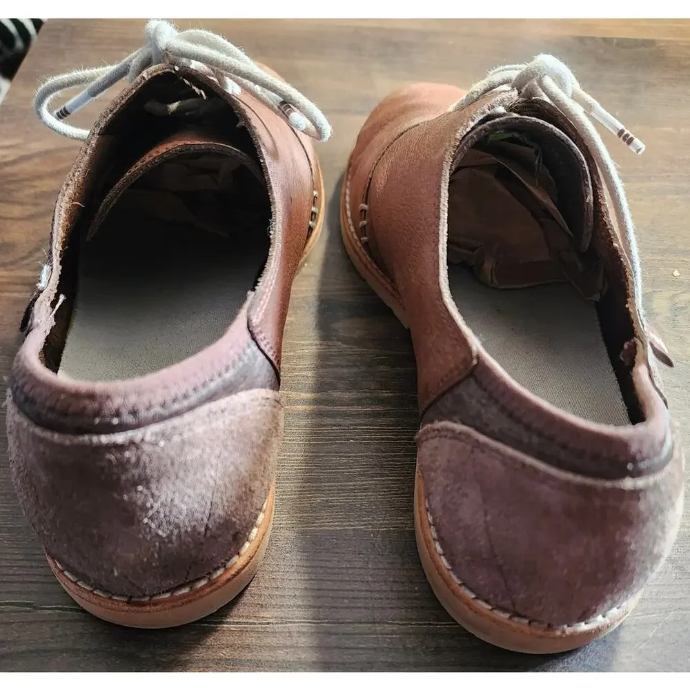 Ahnu Emery Oxford Leather & Suede Preppy Size 8
